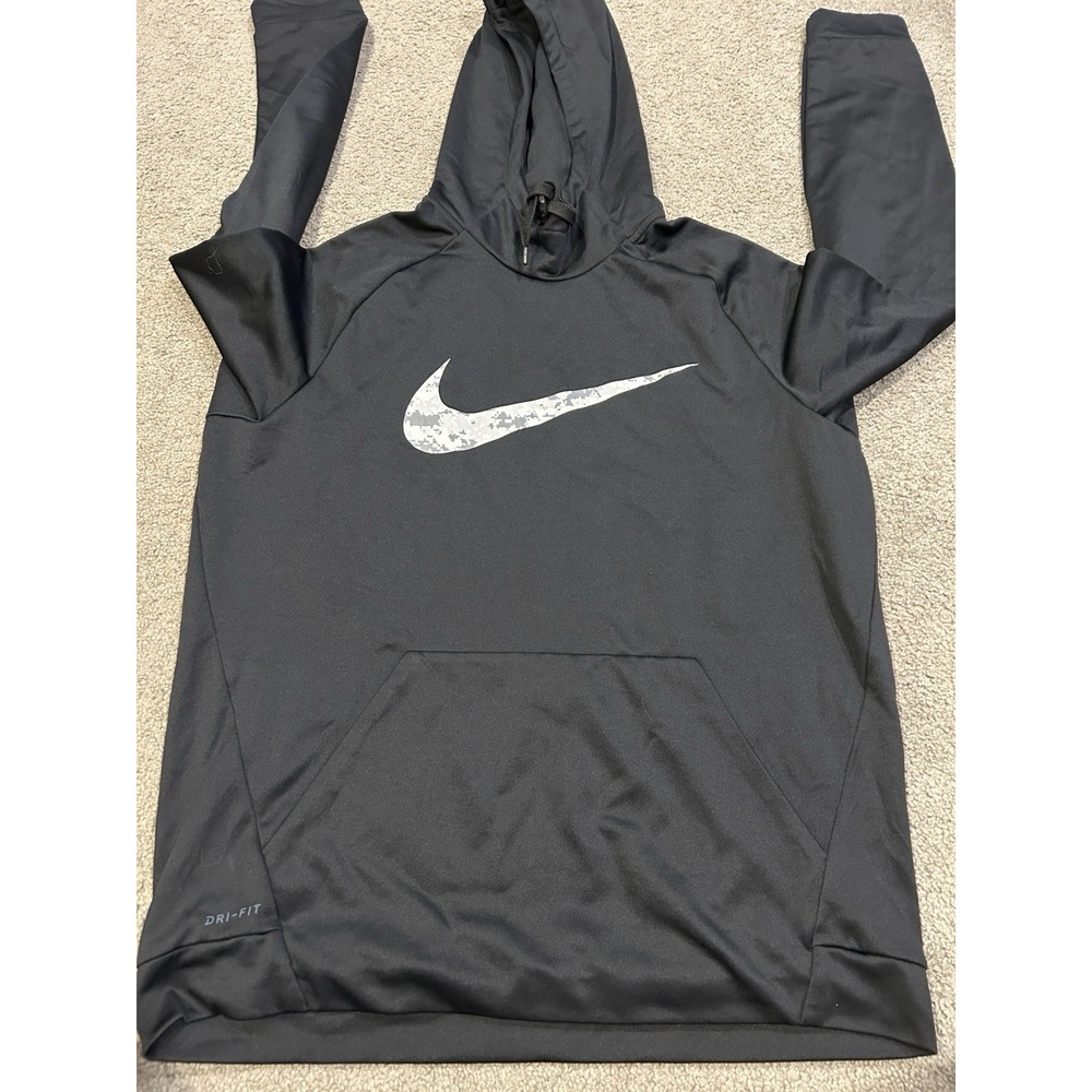 Nike Men's Black Therma Swoosh Dri-Fit Pullover Sweatshirt Mens Size‎ XL